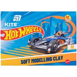 Пластилін восковий Kite Hot Wheels 12 кольорів 240 г (HW25-1086-1) - мініатюра 4