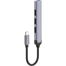 Концентратор ColorWay USB-C 4-в-1 USB2.0х3/USB3.0 (CW-HUB04) - мініатюра 6