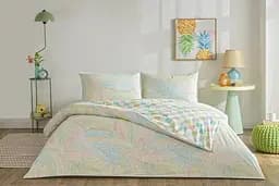 Постільна білизна Cardie Yesil Ранфорс / простирадло на резинці Tac pbe0051661