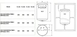 Водонагрівач Tesy GCV 804424D B14 TBRC / ANTICALC 80 V (7056338) - мініатюра 5