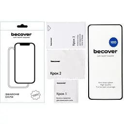 Захисне скло BeCover для Motorola Moto G84 10D Black (712333) - мініатюра 2