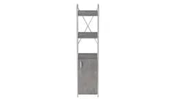 Етажерка 3/34 Ferrum-decor Серії Конект з тумбою 144x34x28 Чорний ДСП Бетон (FRD-104427) - мініатюра 4