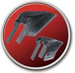 Машинка для стрижки Remington Pro Power Precision Steel, мережа+акум., роторний мотор, насадок-2, сталь, чорний - мініатюра 4