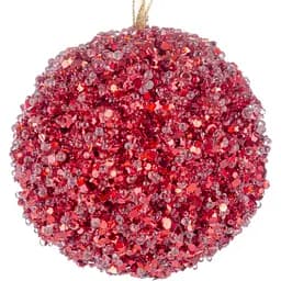 Елочное украшение Lefard Шар 9.5 см красное (66-065)