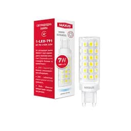 Лампа світлодіодна Maxus G9 7W 4100K 220V 