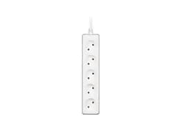 Мережевий подовжувач 2E 5XCEE7/17, 2G*1.0мм, 1.5м, white (2E-U0510M1.5) - мініатюра 4
