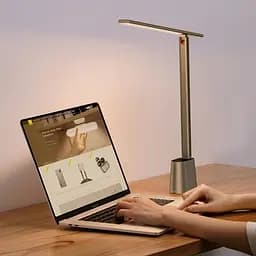 Лампа настільна Baseus Smart Eye Series Charging Folding Smart Light сіра  - мініатюра 4
