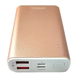 Портативное зарядное устройство Vonmählen Evergreen 10000mAh (вход: MicroUSB+Type-C, выход: Type-C, 2*USB) Rose Gold
