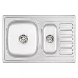 Кухонна мийка 780x500x180 мм + сифон Wezer 7850(08) Decor, Decor