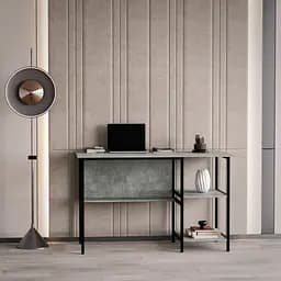 Стіл комп'ютерний в стилі лофт, офісний стіл, письмовий стіл лофт N-08 Бетон