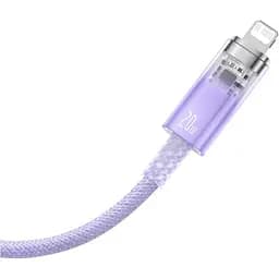Кабель Baseus Explorer Series Fast Charging Cable with Smart Temperature Control Cable Type-C to Lightning 20W 1m CATS010205 Purpl - мініатюра 3