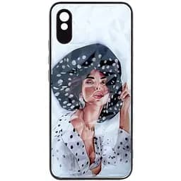 TPU+PC чохол Prisma Ladies для Xiaomi Redmi 9A Girl in a hat, TPU+PC