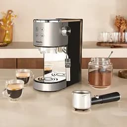 Кавоварка ріжкова Krups Virtuoso+ Tamping System 1 л сіра (XP499EE0) - мініатюра 15