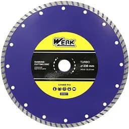 Круг алмазний Werk Turbo 230х7х22.225 мм (WE110114/4232617)