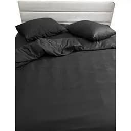 Комплект постельного белья Ecotton Black двуспальный полисатин черный (25302)