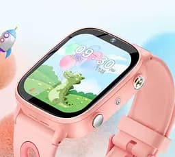 Дитячий розумний годинник Lemfo M03 з GPS трекером, 4G сім картою, фонариком, відеодзвінками, 16GB памʼяті та іграми До 5 днів роботи Фіолетовий - мініатюра 11