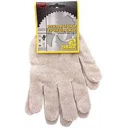 Перчатки трикотажные Virok размер 10 белые (83V001)