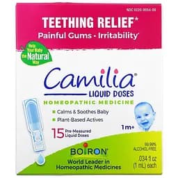 Знеболююче при прорізуванні зубів у дітей Boiron Camilia Teething Relief (1 мл х 15 шт.)