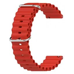 Ремінець для Xiaomi Ticwatch C2 TicWatch E TicWatch S2 Mobvoi TicWatch C2 - червоний ширина кріплення 20мм силікон Watchbands Hump (W37-5WB60685864) - мініатюра 5
