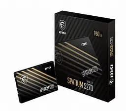SSD накопичувач 960GB MSI Spatium S270 2.5 SATAIII 3D TLC (S78-440P130-P83) - мініатюра 5
