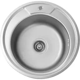 Кухонна мийка Platinum з нержавіючої сталі сатин 490 (0.6/170 мм)