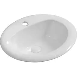 Умивальник врізний на стільницю Mixxus Premium Topper-1602 515x400x200 мм з отвором під змішувач MP6572, Білий