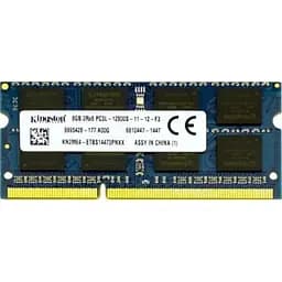 Оперативна пам'ять для ноутбука Kingston SO-DIMM DDR3 8GB 1600MHz PC3L-12800 2Rx8 Б/В