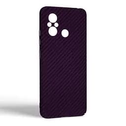 Карбоновый чехол для Xiaomi Redmi 12C, LikeCarbon, фиолетовый, панель, защитный чехол-накладка, ультратонкий и легкий, противоударный, обеспечивает защиту от ударов, падений и царапин, ArmorStandart (ARM71944) - мініатюра 2
