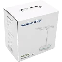 Настільна лампа Weidasi WD-6048 5 Вт 153 Lm сенсорне керування діммер 2400 mAh 20 LED White Box  - мініатюра 3