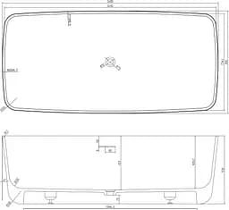 Ванна з литого каменю Volle Sold surface 12-40-034 - мініатюра 4