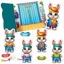 Гра розвиваюча Vladi Toys з липучками Зайчик VT1320-04 Різнокольоровий shop (4820234767687) - мініатюра 2