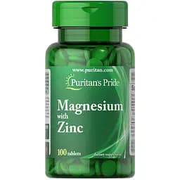 Магний + Цинк Puritan's Pride 100 таблеток