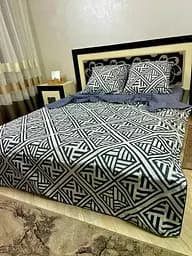 Постельное белье хлопок Инфинити Полутораспальное 150 x 220 Бязь Синее 70 х 70