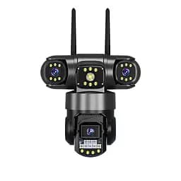 IP-камера уличная с тройным объективом XON Wi-Fi 1080P SmartCam (TCWEW23VB 3985) Черная