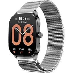 Ремінець 22 мм міланська петля BeWatch для Amazfit Pop 3S/3R Срібний (1020205.A)