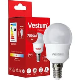 Светодиодная лампа Vestum G45 8W 4100K 220V E14 1-VS-1211