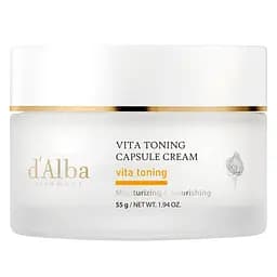 Капсульний крем для сяйва шкіри d'Alba Vita Toning Capsule Cream 55 г (DLB098)