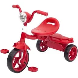 Дитячий трьохколісний велосипед Turbo Trike MT 1037 Red EVA колеса 8/6 з музичними та світловими ефектами