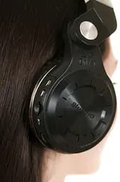 Навушники Bluedio T2 Plus з вбудованим радіо Bluetooth бездротові чорні - мініатюра 8