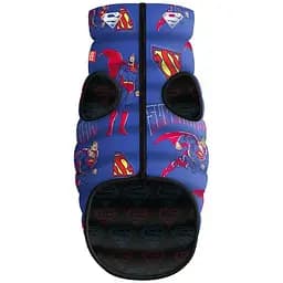 Курточка для собак Waudog Clothes двостороння, малюнок "Сила Супермена", S30, В 57-59 см, С 46-50 см