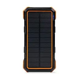 Повербанк с солнечной панелью 20000mAh Power Bank Kraft KPB-U1830WFCS Orange беспроводная зарядка LED-фонарь (43-00066)