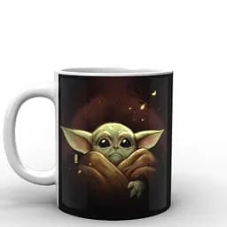 Кухоль GeekLand Зоряні війни Мандалорець Бейбі Йода малюнок Star Wars The Mandalorian TM.04.15 330 мл білий
