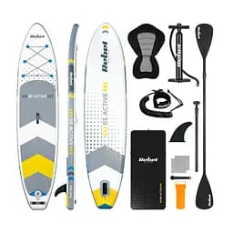 SUP доска Rebel Active RBA-4501-WH 350 см с аксессуарами сапборд 170 кг 350 x 81 х 15 см White