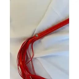 БДСМ-батіг (флогер) червоного кольору довжина 55 см