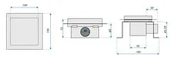 Трап для душу Rea Line 15x15 nickiel brushed REA-G6205 - мініатюра 5