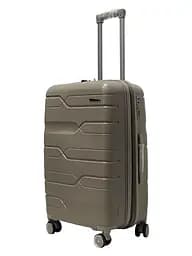 Валіза середня M поліпропілен Milano bag 0306 65×42×28см 56л Шампань - мініатюра 2