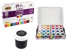 Фарби гуашеві Classic, 24 кольори, 20 мл, картонна коробка, Kids Line