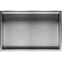 Встраиваемая полка Rea 30x60 nickel brushed с ободком REA-05602, Нержавеющая сталь