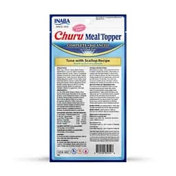 Ласощі Inaba Churu Meal Topper для котів, кремовий мус в стіках, з тунцем та морським гребінцем 4x14 г - мініатюра 2
