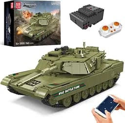 Конструктор танк на радіокеруванні Mould King танк MIA2 Main Battle Tank   для дорослих та дітей військова техніка 1168 деталей